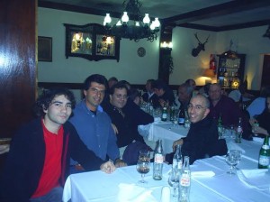 Zúñiga, Alfonso Ramírez, Agostinelli y Gámez durante el congreso que organizó Borgo en 2005.