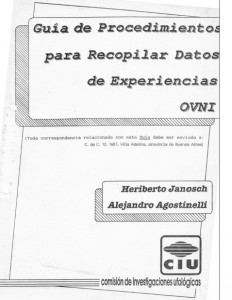 La guía del encuestador de la CIU elaborada por Heriberto Janosch y Alejandro Agostinelli (1988)