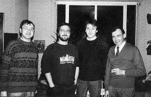 Scornaux, Agostinelli, Lagrange y Monnerie (1985). Foto: F. Janson