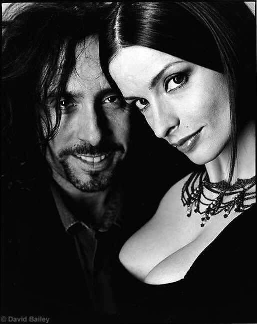 Tim Burton y Lise Marie. Foto: David Bailley.