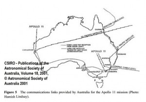 Mapa de transmisiones captadas en Australia