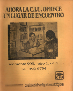 CIU Lugar de encuentro 1988