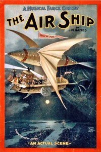 Afiche de un musical de Joseph M. Gaites', "The Air Ship" (1899-1900) 