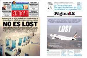 El 1º de junio de 2009, el vuelo 447 de Air France se había desvanecido con 231 pasajeros en medio del Atlántico. La serie “Lost” estaba en su quinta temporada. Casi no había diferencias entre las teorías que pretendían explicar la desaparición del Airbus A330 y las que se anticipaban al final de la serie. Un show televisivo fogoneó cierto clima propicio para tejer historias de conspiración. El más impresionante enroque entre ficción y realidad sucedió en Bolivia, cuando un noticiero presentó “imágenes exclusivas del momento previo al choque del avión de Air France”. El informe mostró una foto del enorme agujero en el fuselaje del avión y otra donde “uno de los pasajeros es arrastrado fuera de la aeronave”, según explicaba  la locutora. Salvo para la producción del noticiero, el engaño fue fácil de descubrir. Kate Austin era una de las pasajeras; es decir, la escena de la "primicia" correspondía a la serie “Lost”.