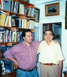 Con Agostinelli. Foto: Luis R. González Manso (2005).