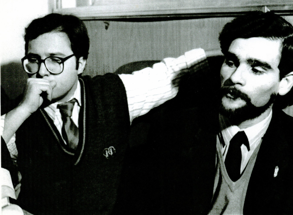 Agostinelli y Rodríguez, conferencia de prensa sobre el LUS (1992)