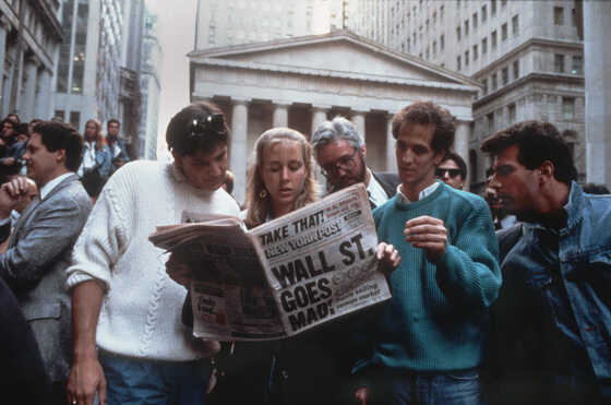 El lunes 19 de octubre de 1987 el Índice Dow Jones se desplomó 800 puntos, junto a un colapso de las bolsas de todo el mundo.